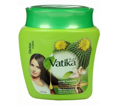 Dabur Vatika Маска для волос Кактус и чеснок Контроль выпадения для ломких и ослабленных волос, Дабур Ватика 500 гр.