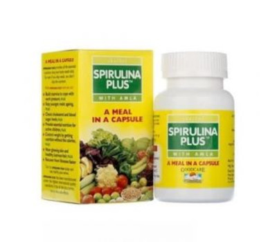 Спирулина Плюс с Амлой / Spirulina Plus with amla, 60 капсул