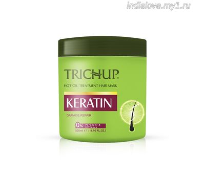 Маска для волос Тричуп с горячим маслом Кератин 500 мл. ( TRICHUP Hot Oil Treatment hair mask Keratin ) VASU