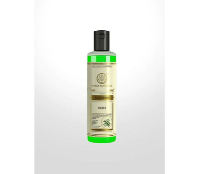 Травяной гель для умывания Ним Кхади / Khadi Natural Herbal face wash Neem, 210 мл