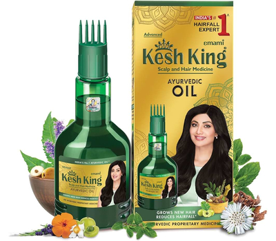 Аюрведическое масло для волос Кеш Кинг , Эмами / KESH KING Ayurvedic Medicinal Oil, Emami 100 мл