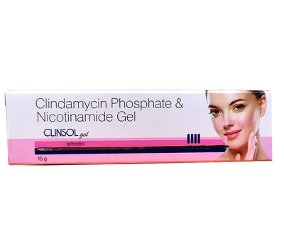 Клинсол гель для лица / Clinsol gel , Clidamycin Phosphate & Nicotinamide Gel 15 гр