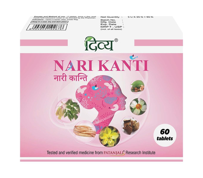 Нари Канти для женщин Патанджали / Patanjali Nari Kanti, 60 таб.