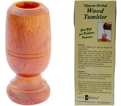 СТАКАН ВИДЖАЙСАР / Vijaysar Herbal Wood Tumbler