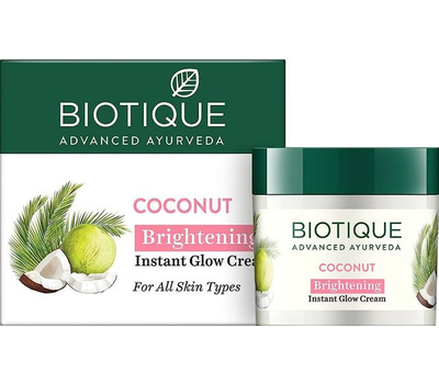 Крем для лица осветляющий Био Кокос Биотик / Biotique Bio Coconut, 50 гр.