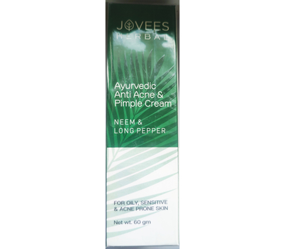 Крем анти акне для жирной кожи / Jovees Ayurvedic Anti Acne & Pimple Cream, 60 gr