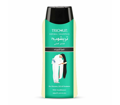 Шампунь с экстрактами трав ЧЕРНЫЙ ТМИН Васу Тричуп /Trichup Herbal Shampoo BLACK SEEDS, Vasu 200 мл