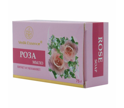 МЫЛО РОЗА , питает и увлажняет, Ведик Эссенс / ROSE SOAP, Vedik Essence , 75 гр