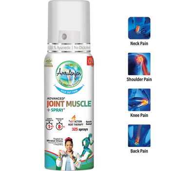 Перейти на страницу товара Разогревающий спрей Amrutanjan Joint Muscle spray, 30 гр