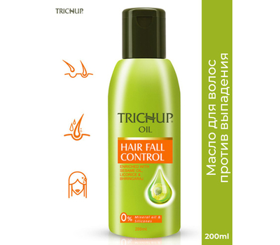 Масло против выпадения волос, Тричуп, Vasu Trichup, Hair Fall Control Oil, 200 мл