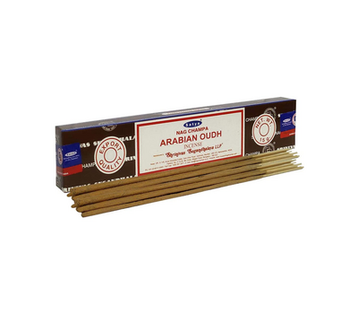 Nag Champa ARABIAN OUDH Incense, Satya (Благовония НАГ ЧАМПА АРАБСКИЙ УД, Сатья), 15 г.