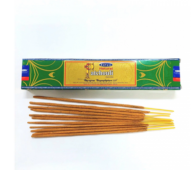 NATURAL PATCHOULI Incense, Satya (Благовония НАТУРАЛЬНЫЙ ПАЧУЛИ, Сатья), 15 г.
