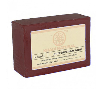 Мыло ручной работы ЛАВАНДА, Кхади / PURE LAVENDER Soap Khadi, 125 гр.