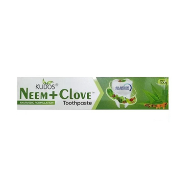Натуральная зубная паста НИМ + ГВОЗДИКА, Кудос / NEEM+CLOVE Toothpaste, Kudos, 100 гр.