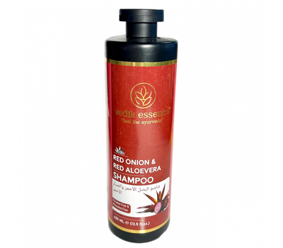 Red Onion & Red Aloe Vera Shampoo, Vedik Essence (Шампунь Красный Лук и Красный Алое Вера для укрепления и роста волос, Ведик Эссенс), 400 мл.