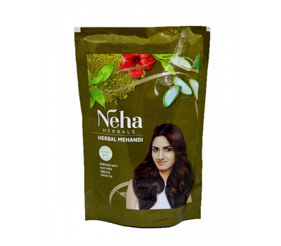 Хна на травяной основе, Темно-Каштановая, 140 г. / Neha Herbals HERBAL MEHANDI
