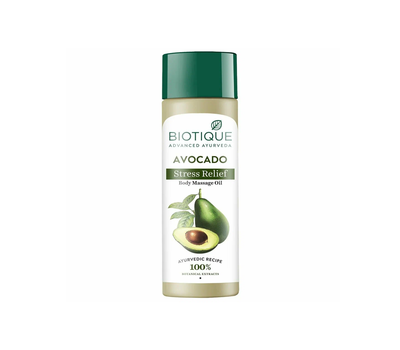 Массажное масло для снятия стресса Авокадо Биотик / Biotique , Bio Avocado Stress Relief Body Massage Oil, 200 мл
